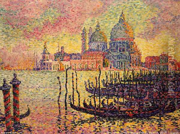 Entrance to the Grand Canal, Venice Oil Painting - Paul Signac