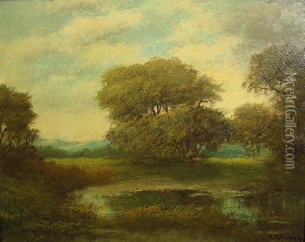 Still Water Oil Painting - Alphonso Herman Broad