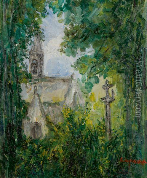 Chapelle En Bretagne Oil Painting - Pierre Laprade