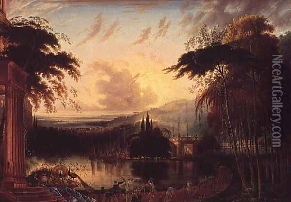 Romantic Landscape Oil Painting - Samuel Colman