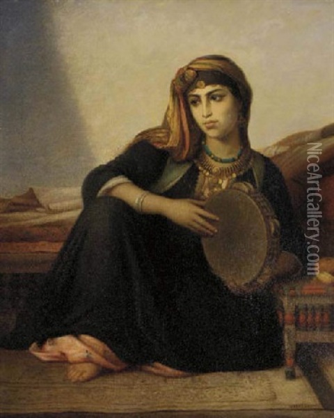 The Sheikh's Daughter Oil Painting - Felix Auguste Clement
