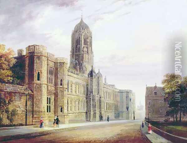 Christ Church Oxford Oil Painting - Joseph Murray Ince