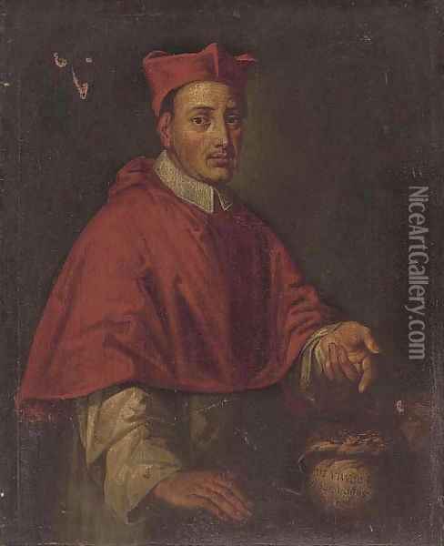 Portrait of a Cardinal Oil Painting - North-Italian School
