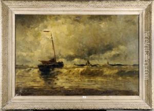 Marine Oil Painting - Willem Joannes Schutz
