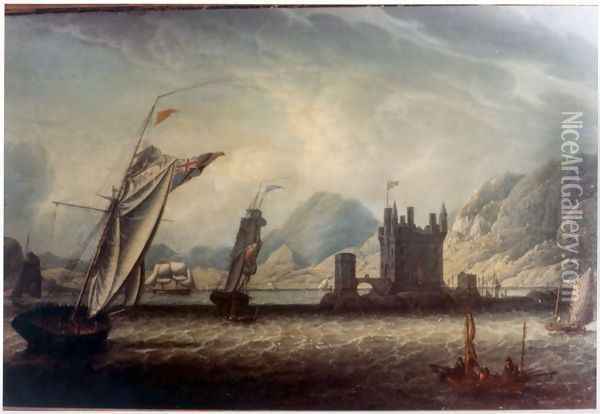 View of the Scottish Coast Oil Painting - Robert Salmon