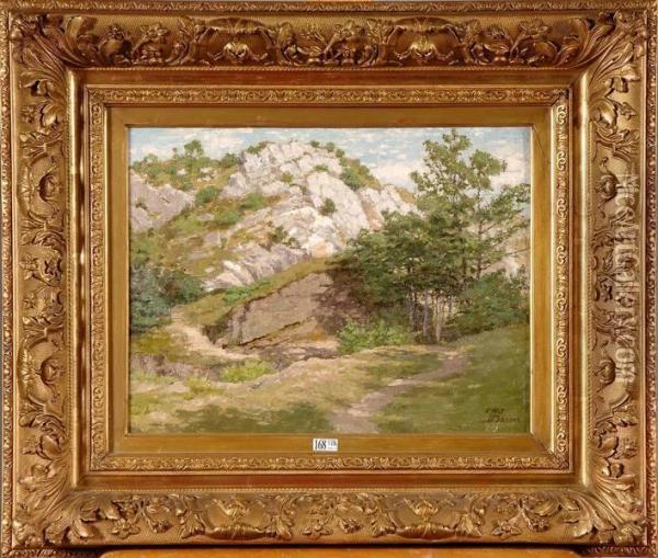 Coin Rocheux Dans Les Ardennes Oil Painting - Theodore Baron