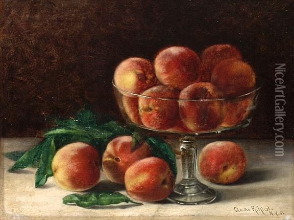 Still Life With Fruit Oil Painting - Claude Raguet Hirst