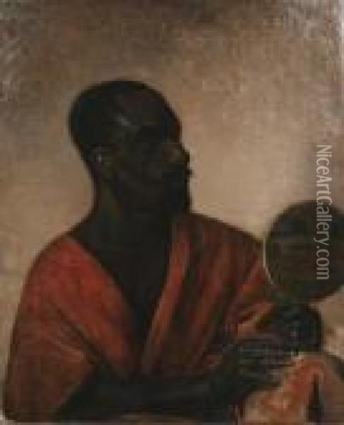 Portrait Of A Moor Oil Painting - Mariano Jose Maria Bernardo Fortuny y Carbo