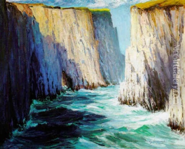 Big Sur Oil Painting - Arthur J. Hammond