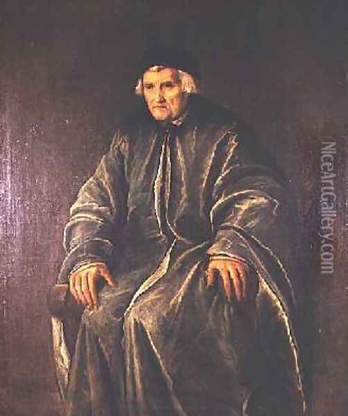 Portrait of Dr Zaccaria dal Pozzo Oil Painting - Pietro de Mariscalchi