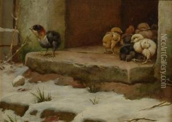 Out Of Season Oil Painting - William Baptiste Baird