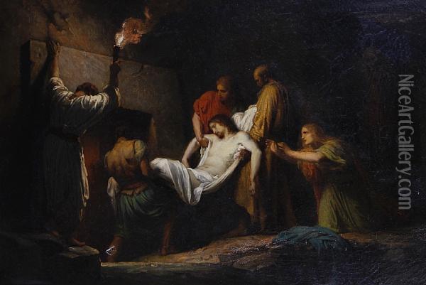 The Deposition Of Christ Oil Painting - Charles Francois Jalabert