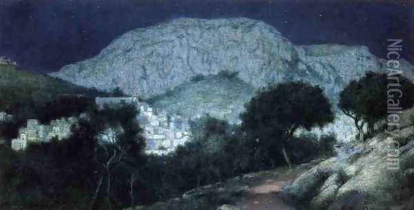 Moonliight Capri Oil Painting - Charles Caryl Coleman
