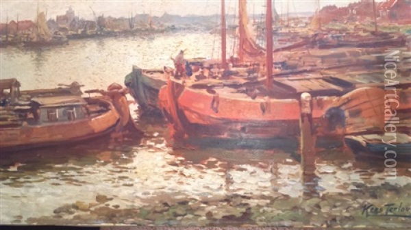 Le Port Oil Painting - Kees Terlouw
