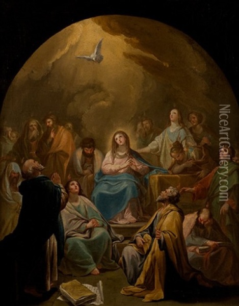 Pentecostes Oil Painting - D. Francisco Bayeu y Subias