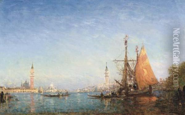 The Grand Canal, Venice Oil Painting - Felix Ziem