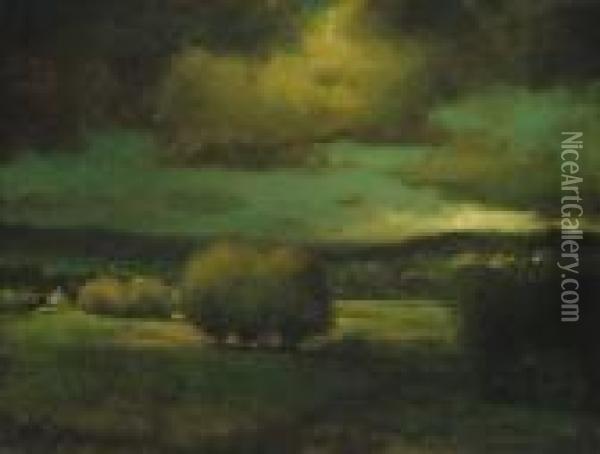 ''approaching Storm'' Oil Painting - George Inness