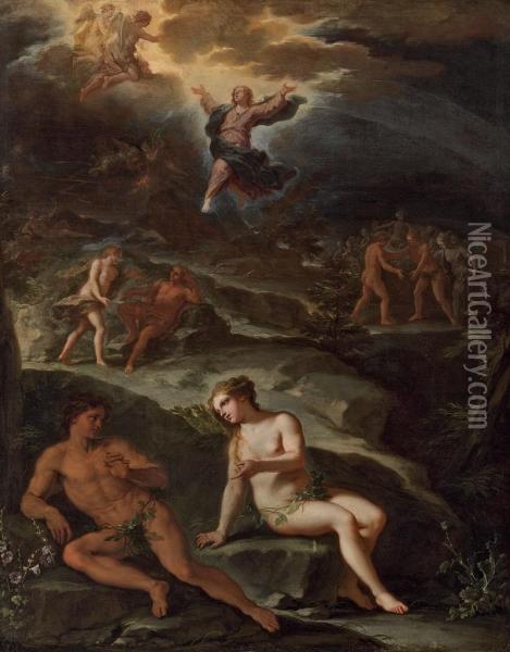 The Garden Of Eden Oil Painting - Giacomo del Po