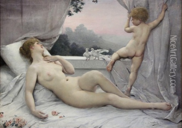 Le Reveil De Venus Oil Painting - Louis Courtat
