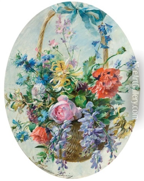 Blumenstillleben Oil Painting - Madeleine Jeanne Lemaire