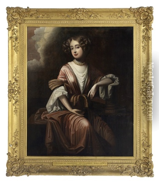 Portrait Of A Lady, Possibly Elizabeth Cromwell Southwell Oil Painting - Sir Peter Lely