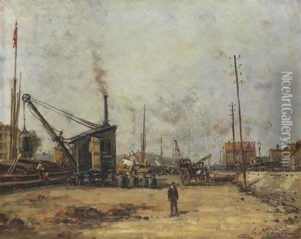 Quais De Seine Oil Painting - Gustave Mascart