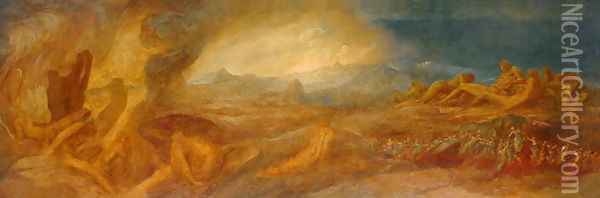 Chaos, c.1875 Oil Painting - George Frederick Watts