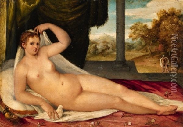 Venus Oil Painting - Lambert Sustris