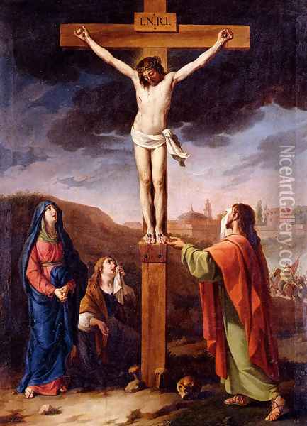 Crucifixion Oil Painting - Ramon Bayeu Y Subias