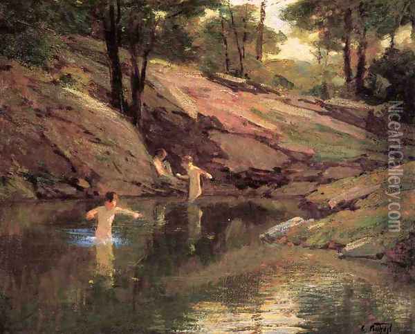 The Swimming Hole Oil Painting - Edward Henry Potthast