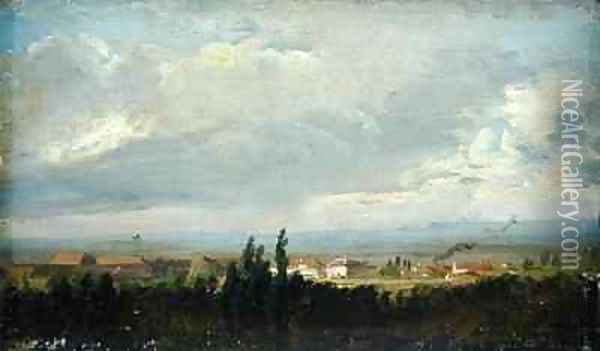 Thunderstorm Near Dresden Oil Painting - Johan Christian Clausen Dahl