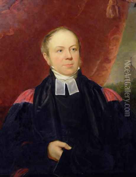 Portrait of William Buckland 1784-1856 Professor of Mineralogy at Oxford University and Dean of Westminster Oil Painting - Samuel Howell
