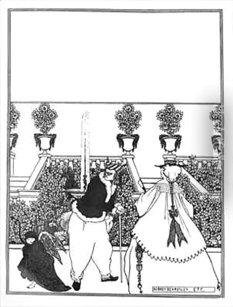 Front Cover Design for 'The Savoy' Oil Painting - Aubrey Vincent Beardsley