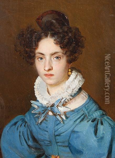 Portrait Of Madame Berger Oil Painting - Joseph Berger