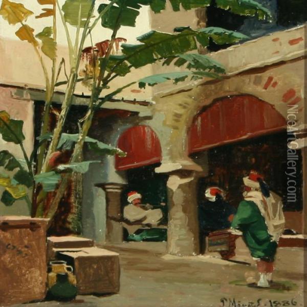 Scenery From Cairo Oil Painting - Peder Mork Monsted