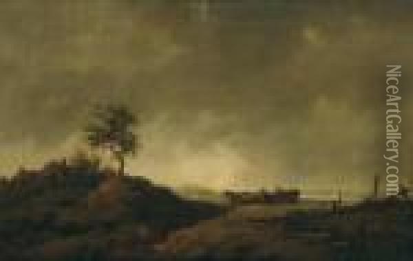 Krajina S Vozom Oil Painting - Thomas Gainsborough