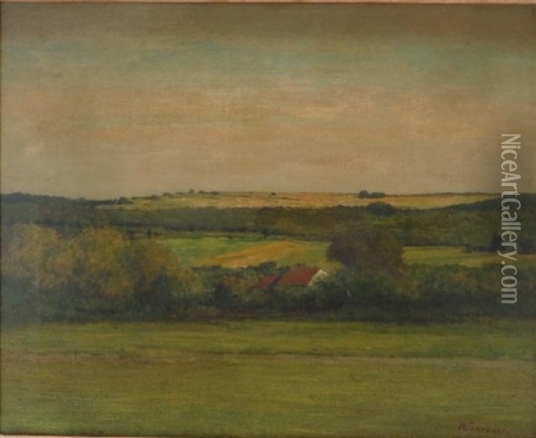 On The Plain, Anvers France Oil Painting - William Sartain
