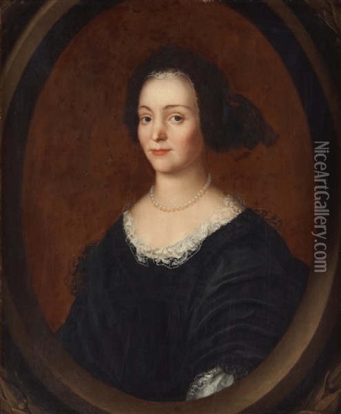 Catharina Thegner (born Gerdes 1638-1681) Oil Painting - Martin (Martinus I) Mytens