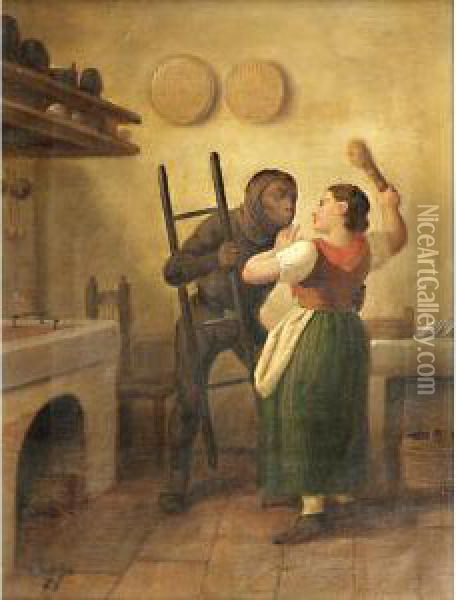 Baseto Portafortuna Oil Painting - Giovanni Luigi Rose