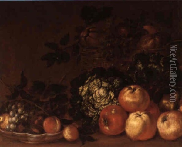 Natura Morta Con Frutta Oil Painting - Giuseppe Antonio Pianca