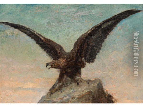 Adler Oil Painting - Carl Gustav Carus