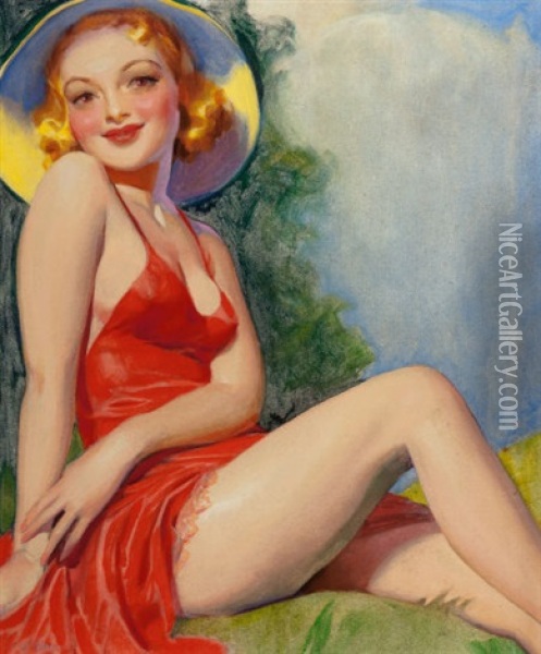 Perfect 36!, Tattle Tales Pulp Cover, June 1937 Oil Painting - Hugh J. Ward