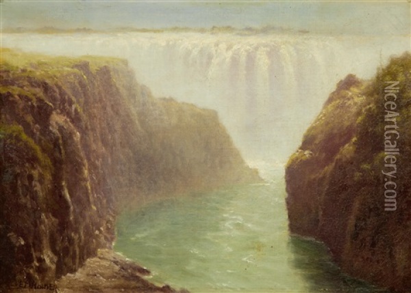 The Boiling Pot, Victoria Falls Oil Painting - Edward Henry Holder