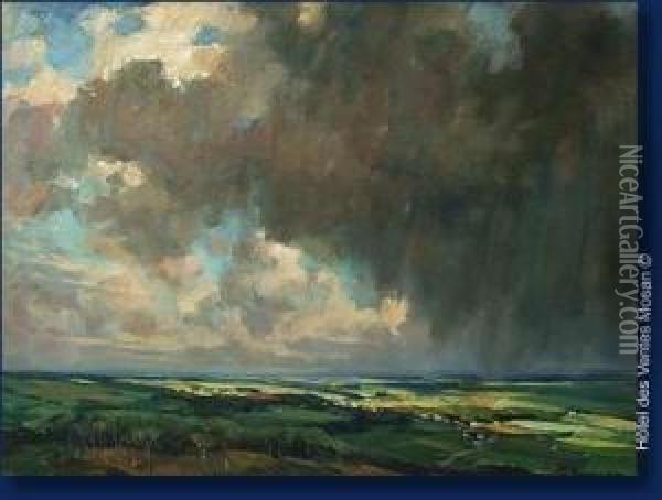L'orage Oil Painting - Ludovic Janssen