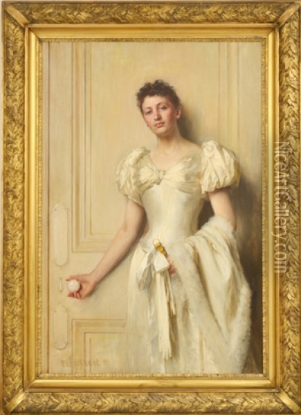 Portrait Of Rebecca Oil Painting - William Ewart Lockhart