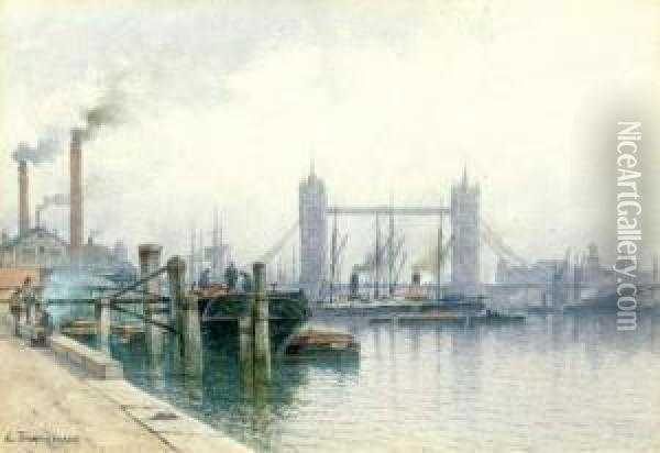 Le Pont De Londres Oil Painting - Louis Timmermans