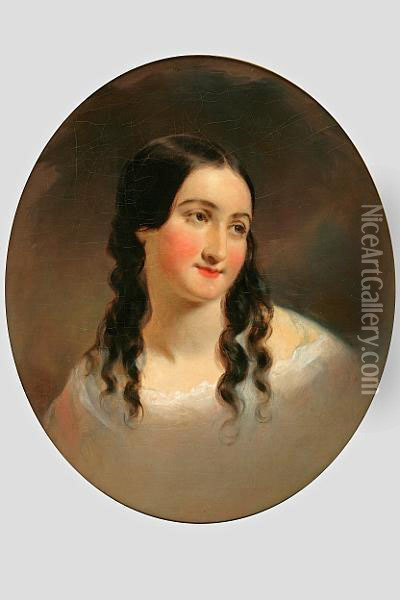 Portrait Of A Woman Oil Painting - Thomas Sully