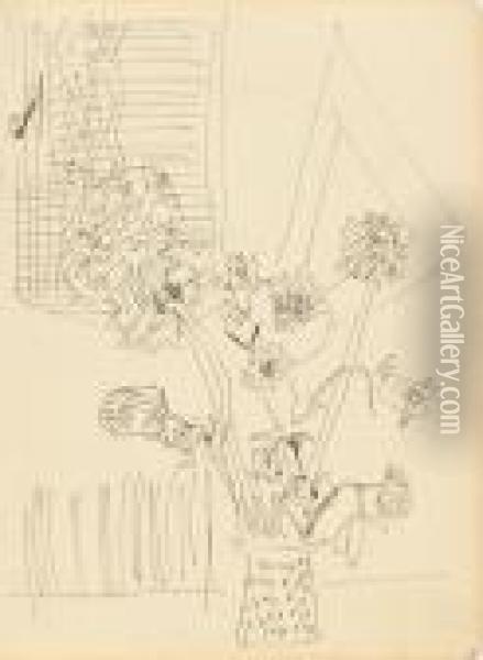 Blumen In Einer Vase Oil Painting - Ernst Ludwig Kirchner