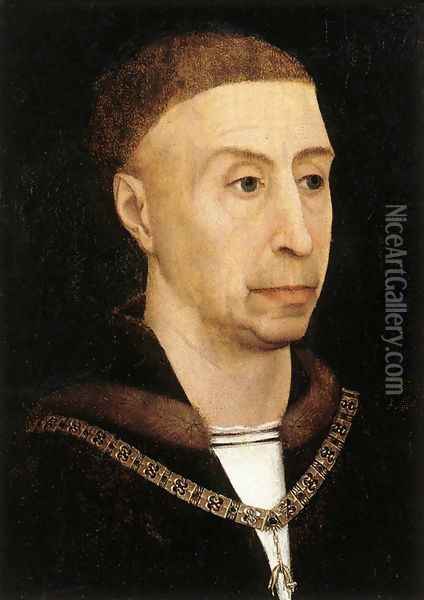 Portrait of Philip the Good c. 1520 Oil Painting - Rogier van der Weyden