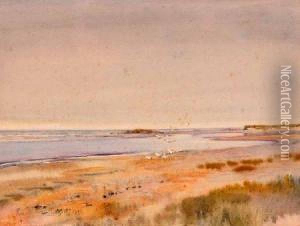 Gore Point Holme Towards Evening Oil Painting - Frank Southgate